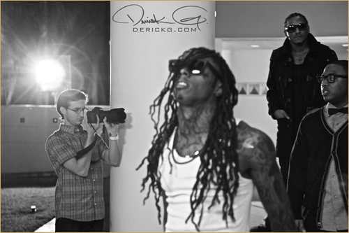 lil wayne and young money bedrock. On set of Young Money#39;s