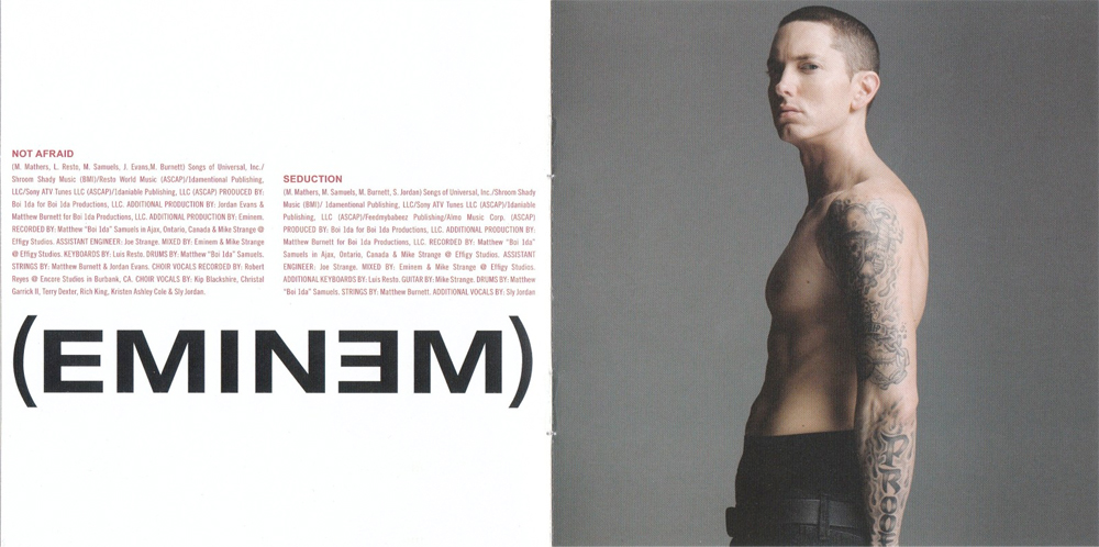 Eminem's Recovery Liner Notes